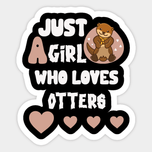 Otter gifts for otter lovers ,her Otter half Sticker